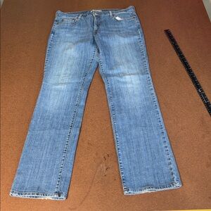 Levi's 505 Mom Jeans Straight Leg 14L Tall Classic Blue